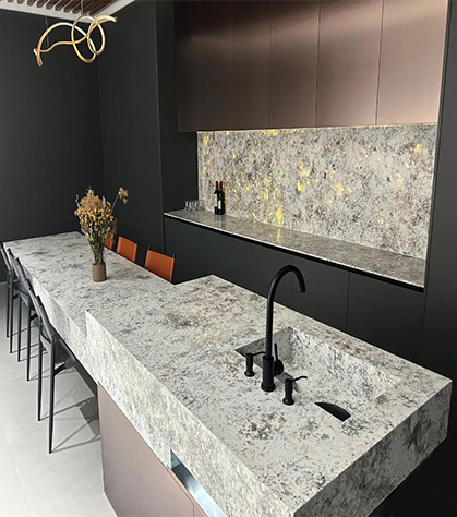 Quartz stone translucent countertop